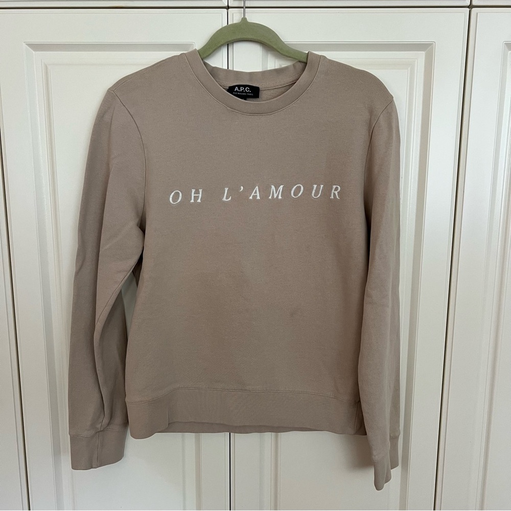 APC “Oh L’Amour” crew neck sweatshirt